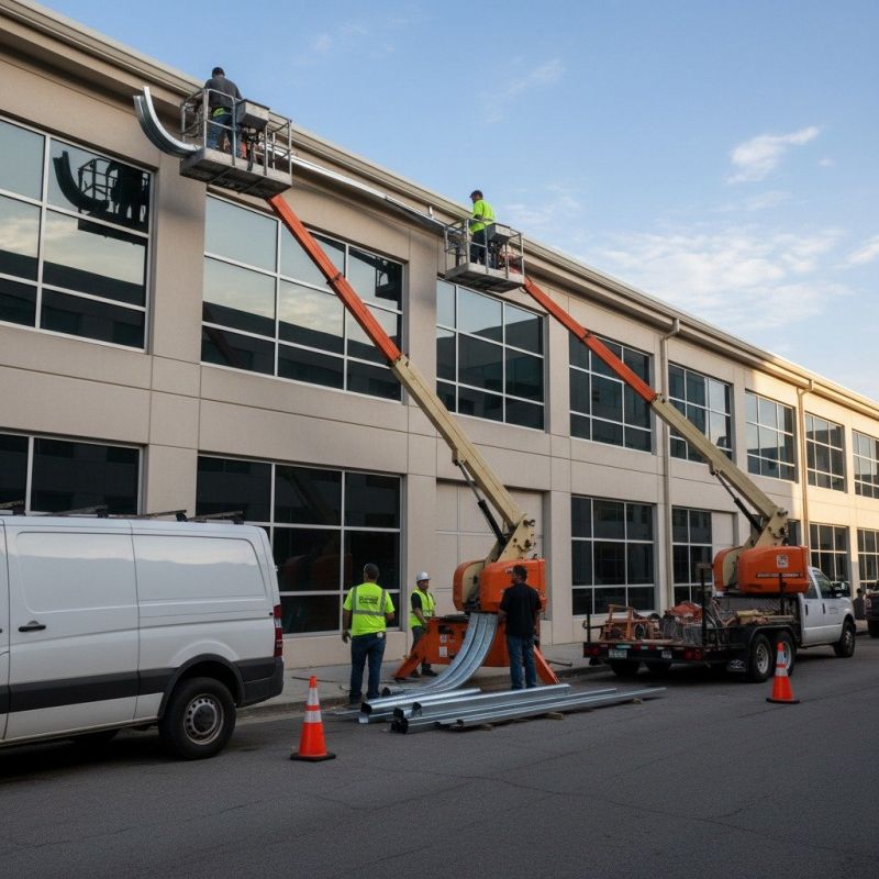 Church Gutter Installation detail
